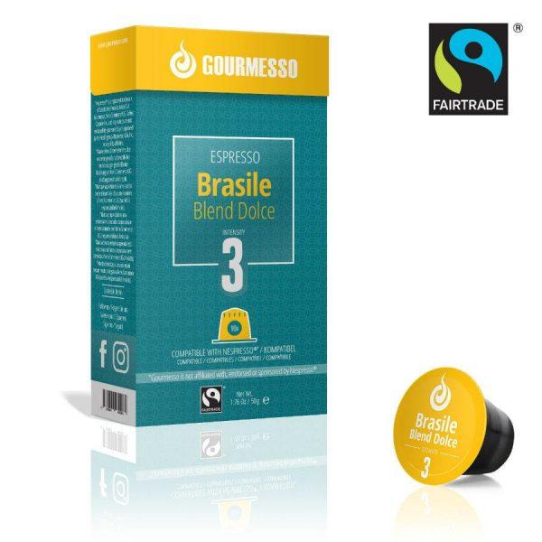 Capsule Gourmesso – Brasile Blend Dolce - compatibile Nespresso - 10 capsule