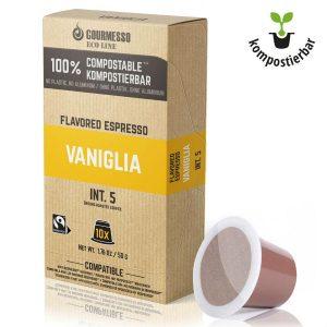 Capsule Gourmesso – Eco Line - Vaniglia – compatibile Nespresso – 10 capsule