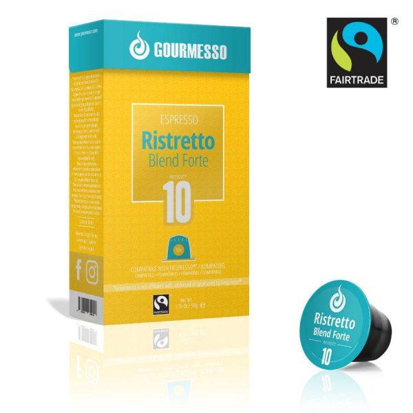 Capsule Gourmesso – Ristretto Blend Forte - compatibile Nespresso - 10 capsule