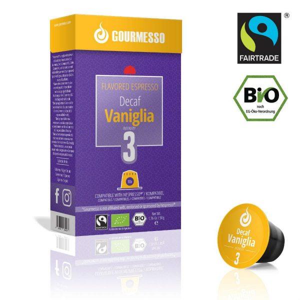 Capsule Gourmesso – Vaniglia Decaf - compatibile Nespresso - 10 capsule