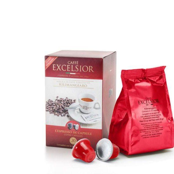 Capsule cafea Excelsior– Kilimangiaro - compatibile Nespresso - 20 capsule