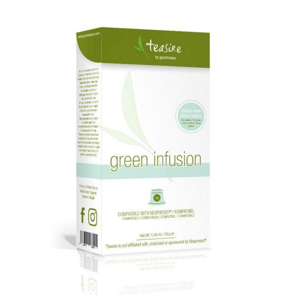 Capsulele Gourmesso - Ceai - Green infusion - compatibile Nespresso - 10 capsule