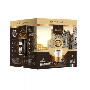 Capsule cafea SanSiro Coffee Caffe Latte_compatibile Dolce Gusto_14 capsule