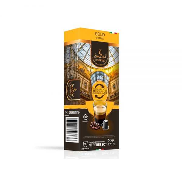 Capsule cafea SanSiro Gold_compatibile Nespresso_10 capsule