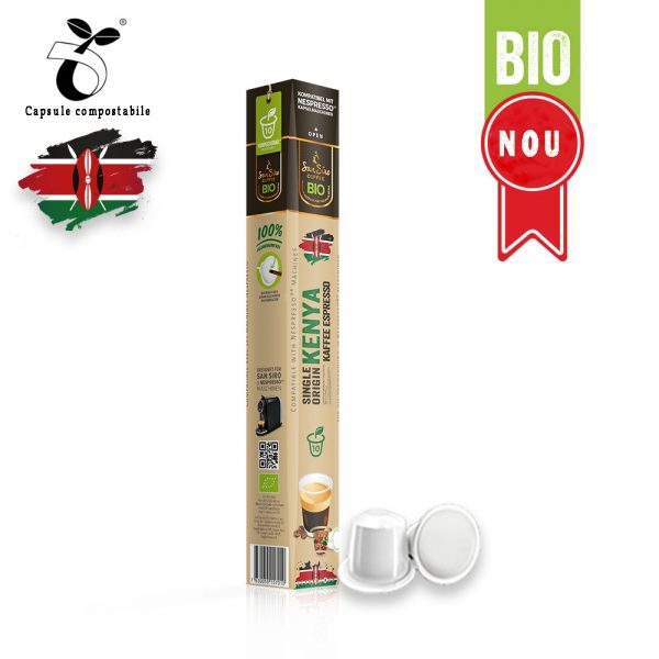 Capsule cafea single origin Kenya_bio_compatibile Nespresso_10 capsule_SanSiro