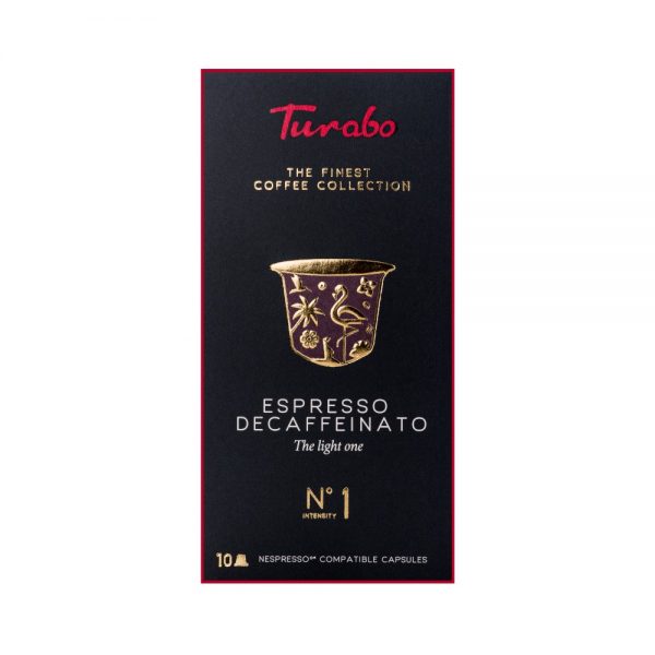 Capsule cafea Turabo_Espresso Decaffeinato_compatibile Nespresso_10 capsule