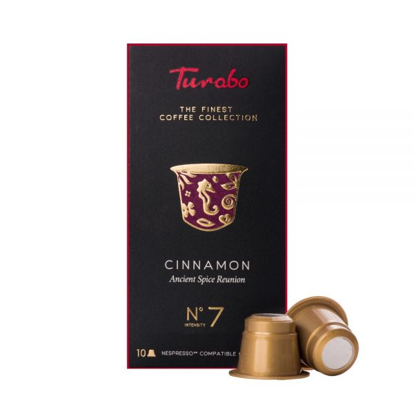 Capsule cafea Turabo Cinnamon, compatibile Nespresso, 10 capsule