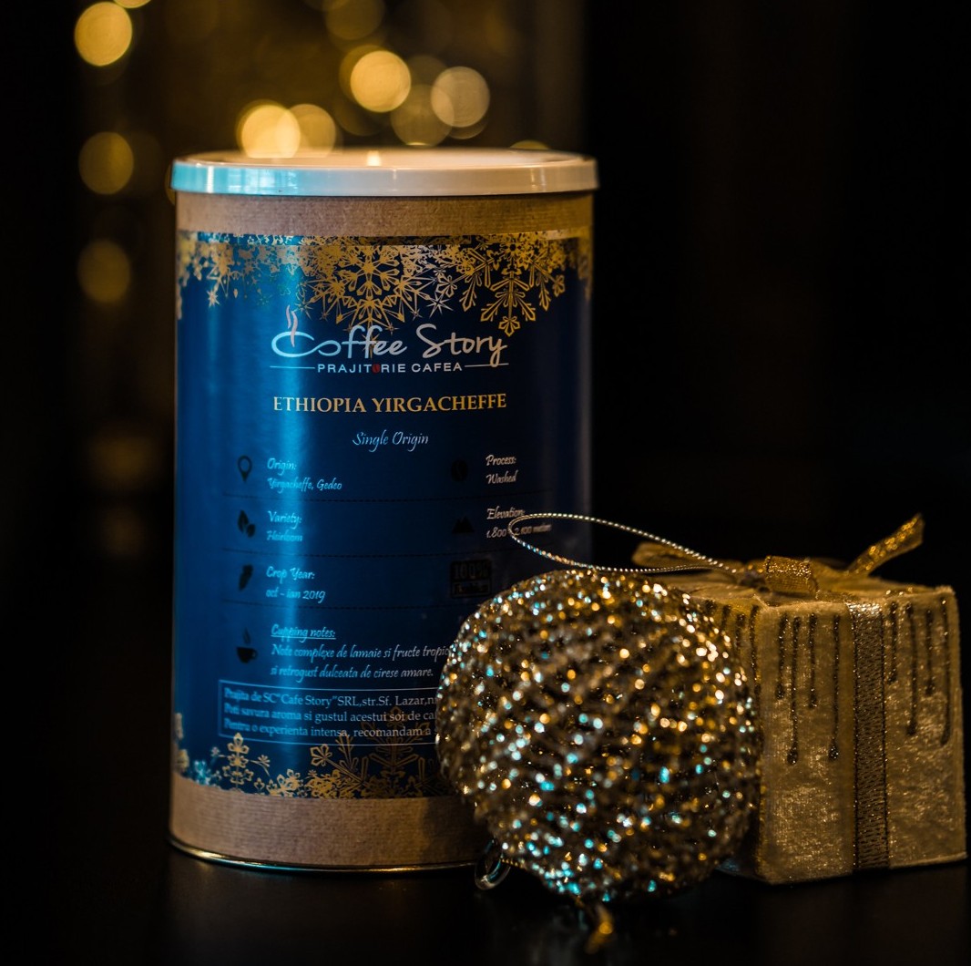 Cafea de specialitate Coffee Story Etiopia Yirgacheffe, cutie 400 grame