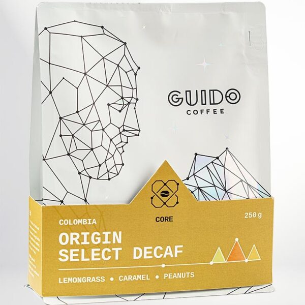 Cafea de specialitate GUIDO Columbia Origin Select DECAF (fără cofeină)